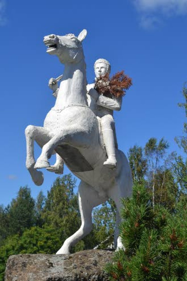 Johan August Sandels Bijou -hevosineen oli komentajana Rantsilan Kerälän kylässä käydyssä taistelussa.