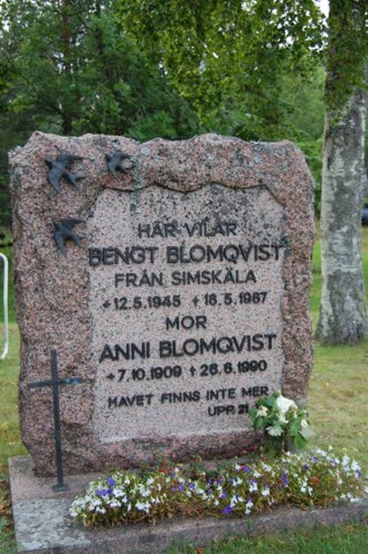 Anni Blomqvist asui koko elämänsä Vårdön kuntaan kuuluvalla Simskälan saarella.